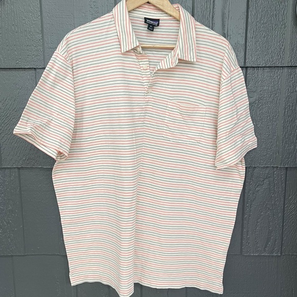 Patagonia Pacific Stripe Organic Cotton Lightweight Squeaky Clean Polo Shirt - Picture 2 of 10